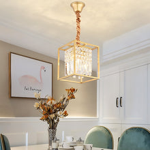 Load image into Gallery viewer, Modern Glass Crystal Chandelier for dining room
