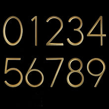Load image into Gallery viewer, Gold Modern House Numbers
