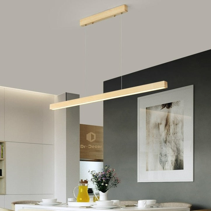 Wood Slim LED Light Fixture