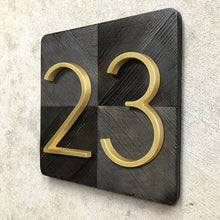 Load image into Gallery viewer, Gold Modern House Numbers
