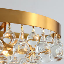 Load image into Gallery viewer, Modern Glass Crystal Droplet Chandelier
