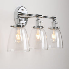 Load image into Gallery viewer, Chrome Vintage Multi-Bulb Wall Sconce
