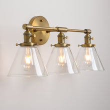 Load image into Gallery viewer, Vintage Brass Vanity Wall Light
