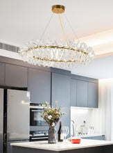 Load image into Gallery viewer, Polished Brass modern chandelier
