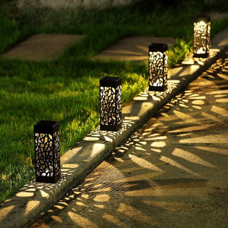 Moroccan Outdoor Solar Lamps