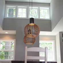Load image into Gallery viewer, Handcrafted Wood Pendant Lights
