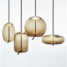 Load image into Gallery viewer, Amber nordic glass pendant lights
