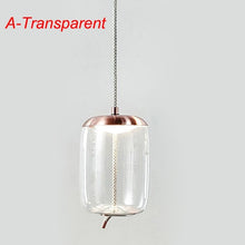 Load image into Gallery viewer, Nordic Rope &amp; Glass Pendant Lights
