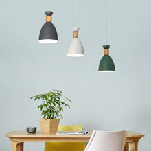 Load image into Gallery viewer, Nordic Pendant Classic Cafe Lighting in Grey, White, Green Shades
