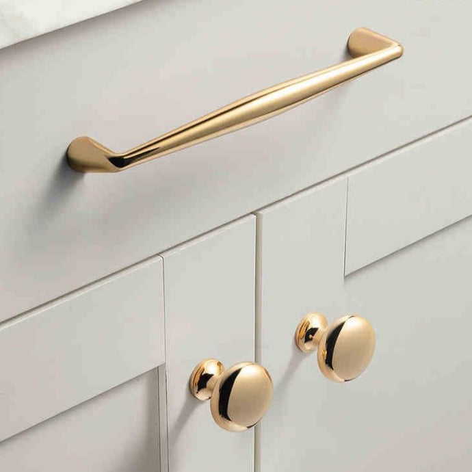 Polished Gold Cabinet and Drawer Handles
