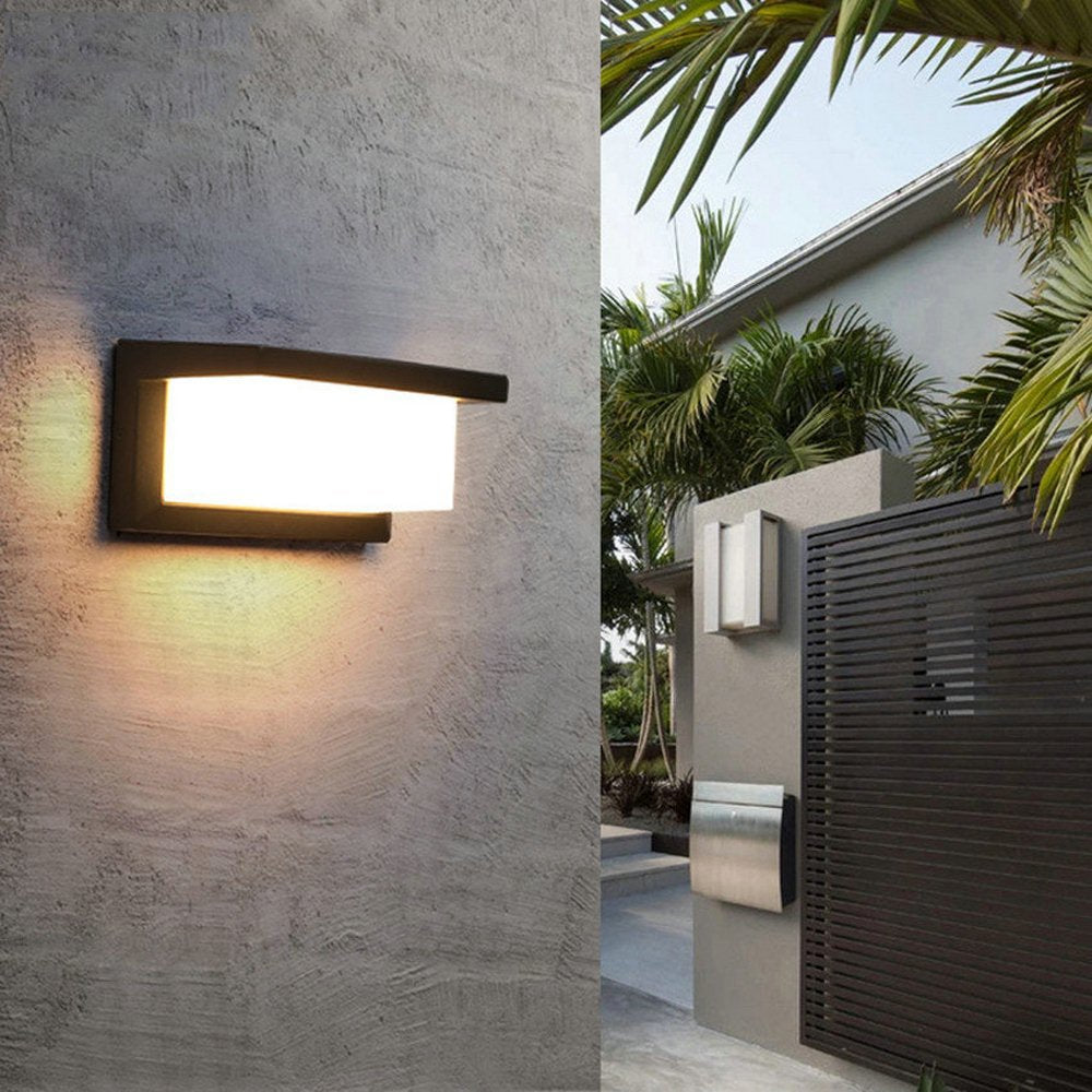 Modern Rectangular LED Outdoor  Wall Lighting