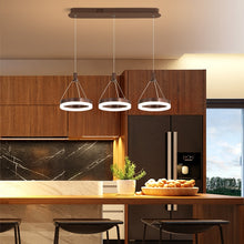 Load image into Gallery viewer, LED Hanging  three Ring Pendant Lights Chandelier 
