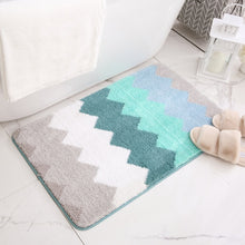 Load image into Gallery viewer, Classic Microfiber Zigzag Bath Mat
