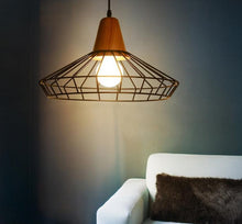 Load image into Gallery viewer, Wood Modern Nordic Wrought Iron Pendant Lights
