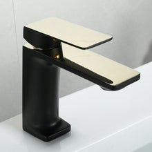 Load image into Gallery viewer, Modern black and gold classic bathroom faucet
