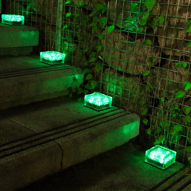 Ice cube solar lights hotsell