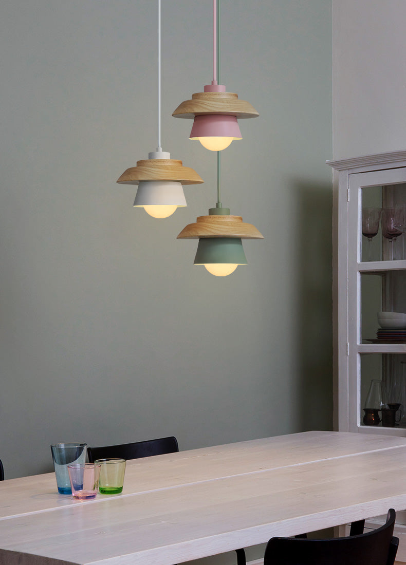 Modern Nordic Wood Pendant Light – Focal Decor