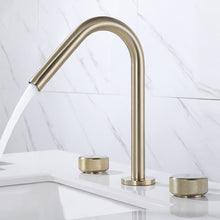 Load image into Gallery viewer, Gold Modern Double Handle Basin Faucet
