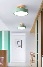 Load image into Gallery viewer, Green Colorful Nordic LED Ceiling Light for Kitchen
