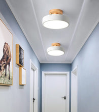 Load image into Gallery viewer, White Nordic LED Ceiling Light for Hallways and Entryways
