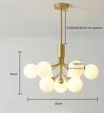 Load image into Gallery viewer, Cora - Modern Glass Globe Chandelier
