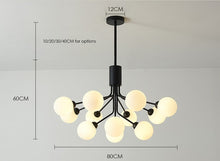 Load image into Gallery viewer, Cora - Modern Glass Globe Chandelier
