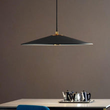 Load image into Gallery viewer, Ultra Modern, Black and Brass finish hanging Pendant Cafe Lamp
