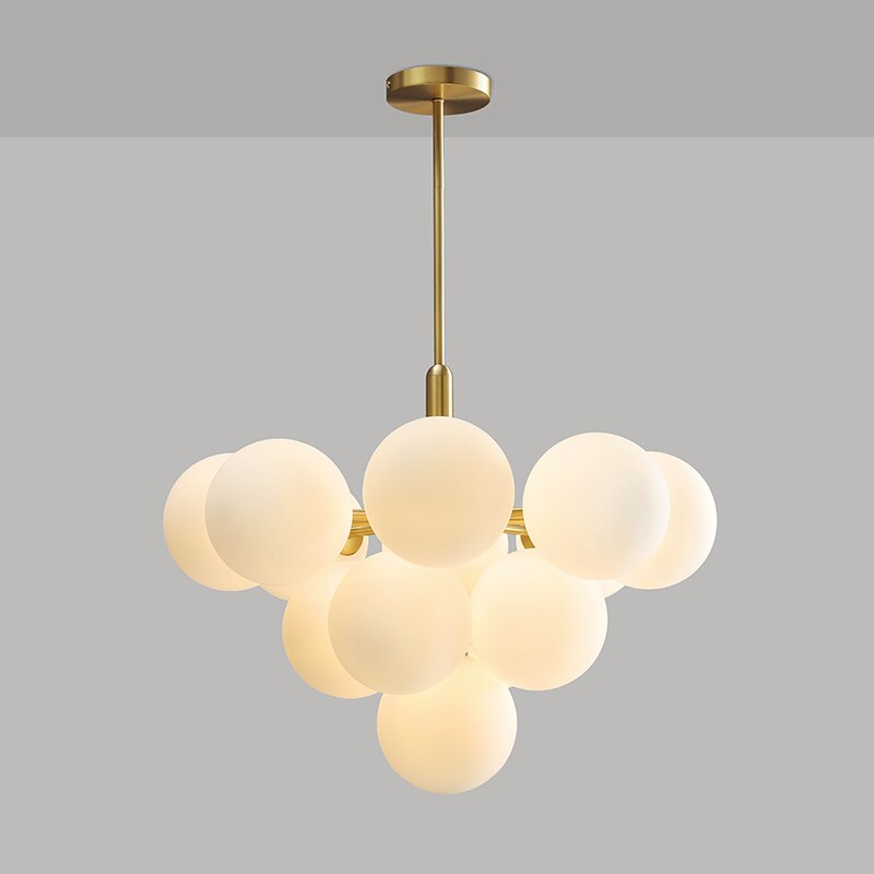 Frosted Glass Globe Chandelier