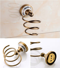 Load image into Gallery viewer, Antique Brass Bathroom Hardware Set
