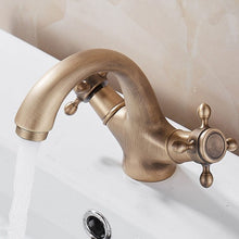 Load image into Gallery viewer, Antique brass bathroom faucet
