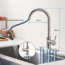 Load image into Gallery viewer, Hands free retractable kitchen faucet
