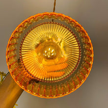 Load image into Gallery viewer, Amber retro glass pendant light
