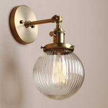 Load image into Gallery viewer, Antique brass vintage farmhouse wall sconce
