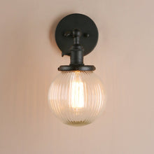 Load image into Gallery viewer, Farmhouse bathroom wall sconce in black
