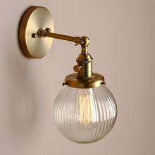 Load image into Gallery viewer, Textured Glass Globe Wall Sconce

