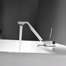 Load image into Gallery viewer, Chrome single handle modern bathroom faucet
