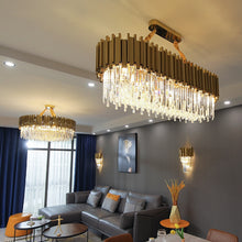 Load image into Gallery viewer, Modern glass crystal chandelier for home
