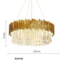 Load image into Gallery viewer, Faulkner - Modern Glass Crystal Chandelier
