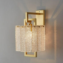 Load image into Gallery viewer, Modern Textured Glass Wall Sconce
