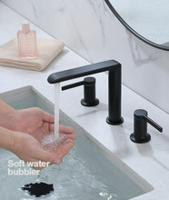 Load image into Gallery viewer, Black Modern Double Handle Bathroom Faucet
