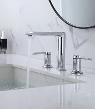 Load image into Gallery viewer, Chrome Modern Double Handle Bathroom Faucet
