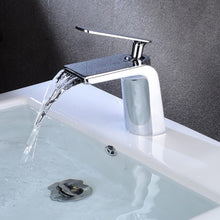 Load image into Gallery viewer, Chrome single handle Classic Waterfall Bathroom Faucet
