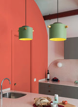 Load image into Gallery viewer, Green wood pendant lights
