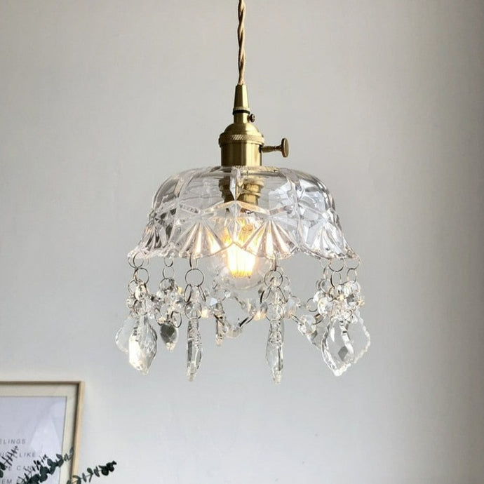 Textured Glass Pendant Light