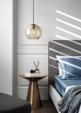 Load image into Gallery viewer, Glass Globe Modern Glass Pendant Lights for Bedroom
