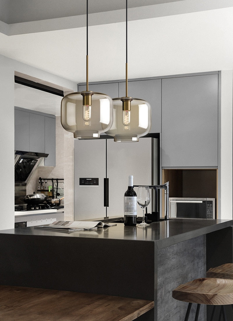 Modern pendant shops lamp