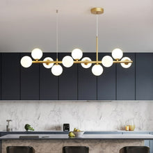 Load image into Gallery viewer, Frosted Glass Modern Multi-Bulb Chandelier
