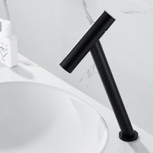 Load image into Gallery viewer, Tall Black Modern Single Handle Bathroom Faucet

