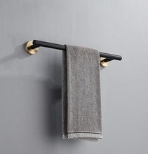 Load image into Gallery viewer, Towel Bar in Black and Gold
