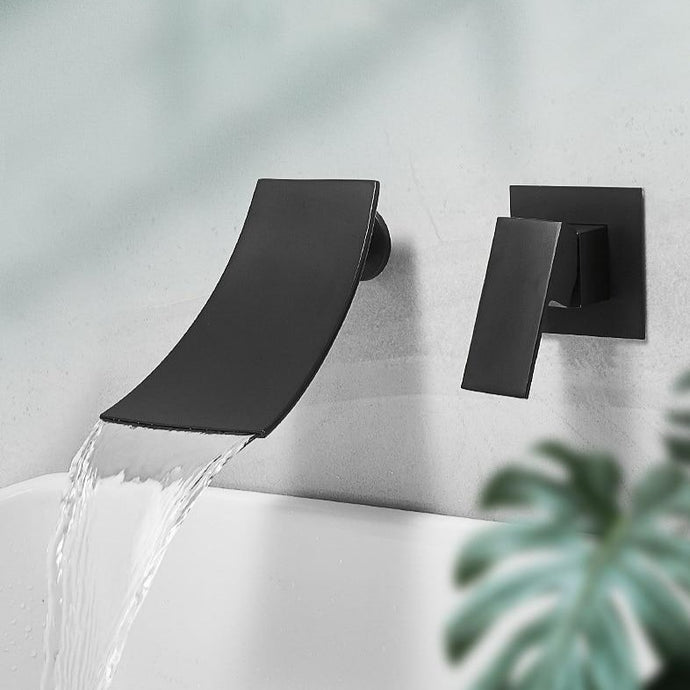 Curved Waterfall Wall Mounted Faucet